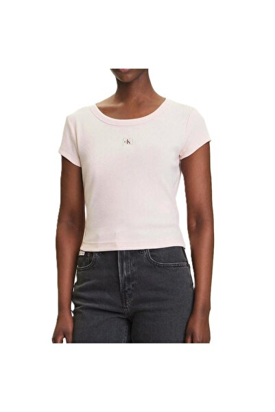 Calvin Klein Tricou A- WOVEN LABEL 2X2 RIB BABYTEE
