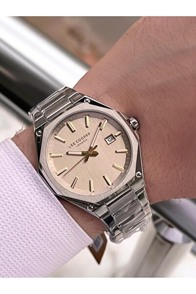 Lee Cooper Italian Design Bracelet Gift 2 Years Warranty 5 Atm Men's Wristwatch Elc.08252.360
