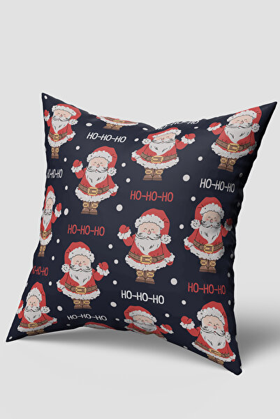 EsnafAli Husă pentru pernă de Crăciun cu model Moș Crăciun și textul Ho Ho