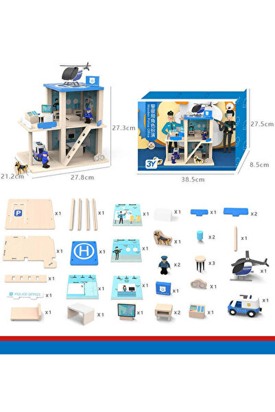 China Sectie de politie din lemn pentru copii