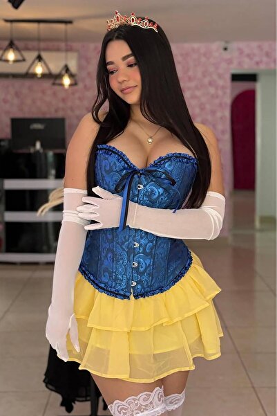 Bikini Mayokini Dünyası Enissa Корсет з вишивкою - Синій