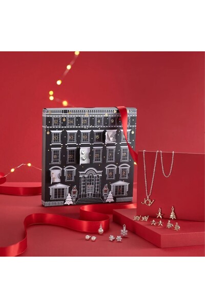 AVON Advent Calendar with Silver-Plated Jewelry, 25 Pieces