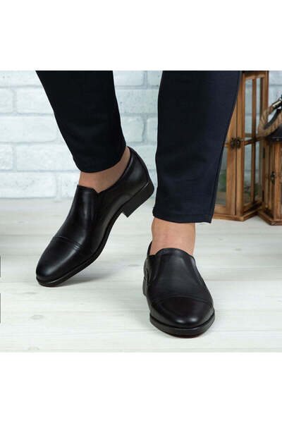 Demalis Pantofi eleganți bărbați din piele naturală 301 Negru