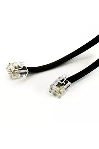 OEM Telephone cable RJ11 6P4C 6P4C black 2m EDC