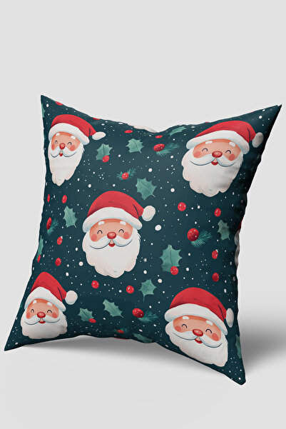 EsnafAli غطاء وسادة عيد الميلاد بنمط أوراق الشجر الخضراء ذات الطابع الاحتفالي