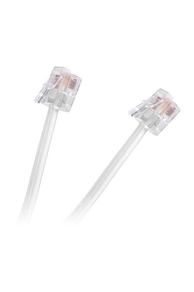 OEM White extension telephone cable 10m RJ11