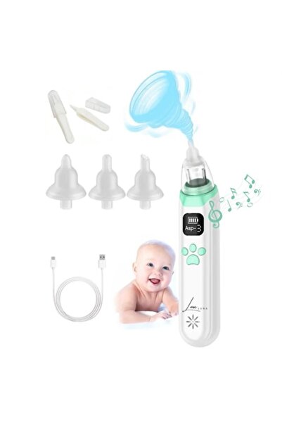 Louluna Electric Nasal Aspirator for Babies & Children, Silent, 3 Suction Levels