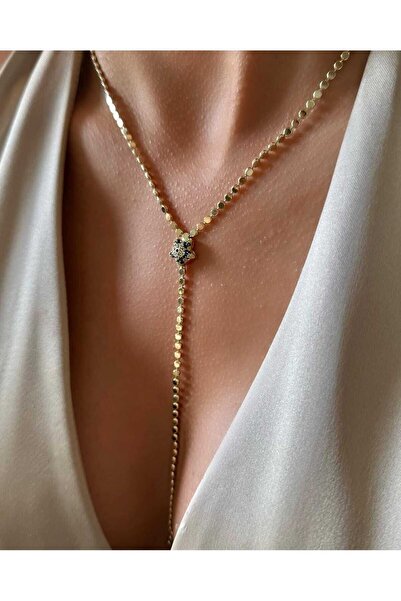 Bubbleatelier Çelik nazar boncuklu pul kolye