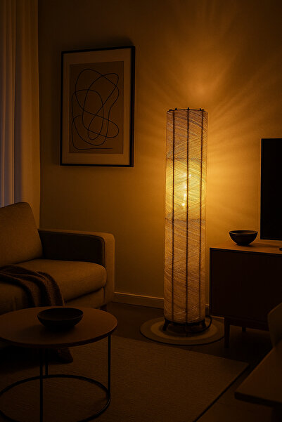 Efect Home Design Bohem,Ahşap,,Doğal El Yapımı Lambader 135*32