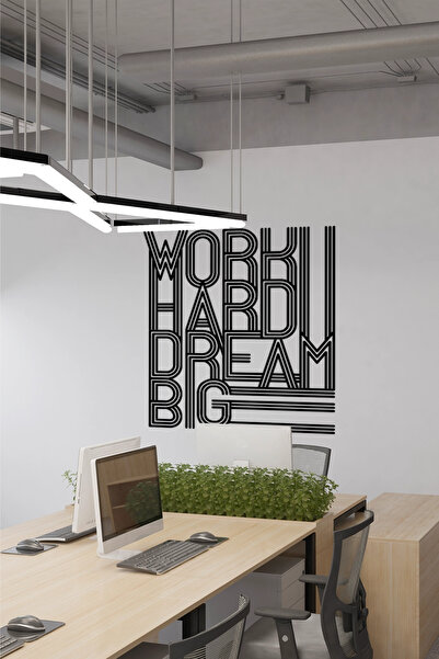 SDİGİTAL Motivasyon Yazılı Tipografi Duvar Sticker – 4 Ölçü Seçeneği | Ofis v...