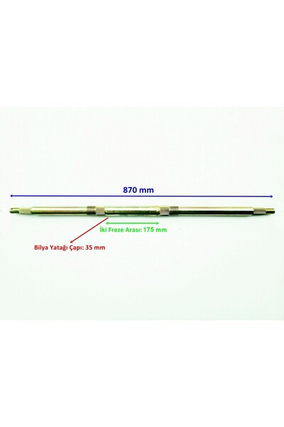 OEM Atv 150 - 200 Arka Aks Mili 87 Cm Bilya Yatağı 35 Mm 23 Freze
