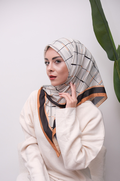 49eyşanipek Colorful Mixed Pattern Digital Soft Scarf
