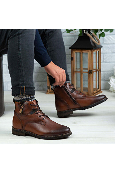 Demalis Ανδρικές γνήσιες δερμάτινες μπότες |   850 Καφέ