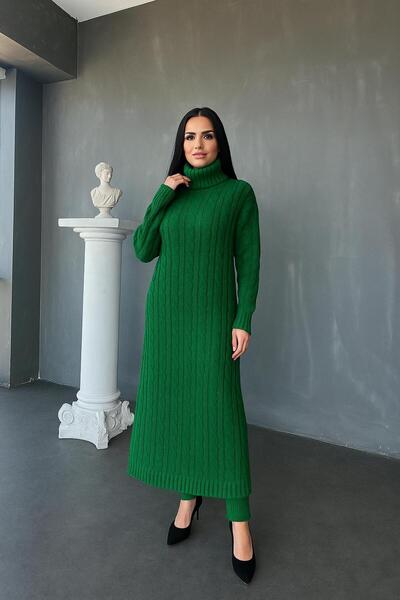 MAY MARA Women's Hair Knitting Detail Long Tunic 2 Pack Pants Suit