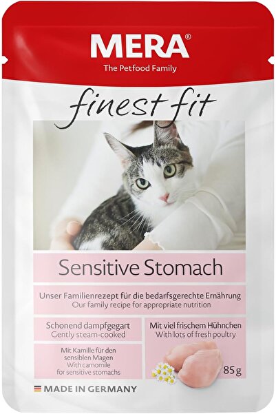 Mera Finest Fit Sensitive Stomach Wet Cat Food (Chicken) 12x85g