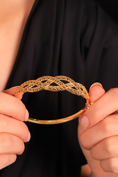 GÜLENLER ALTIN 22 Ayar Altın Kalemli Hint Kelepçe