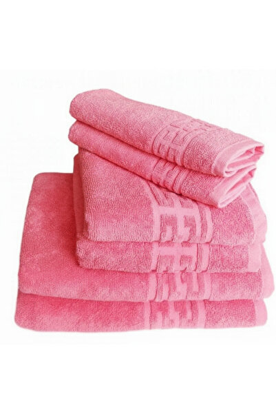Royal Set of 6 Luxury GREEK Towels Quality I Orange100% Combed Cotton 650g/sqm 2x 70x140 2x 50x90 2x 30x50