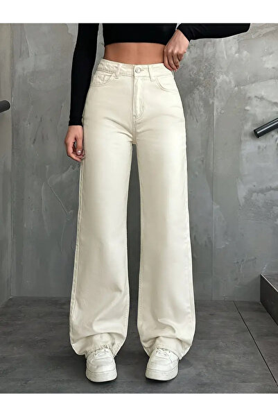 beeke Blugi de damă talie înaltă Pantaloni largi, casual, confortabili croială croi larg pe picior Blugi din denim Pantalon