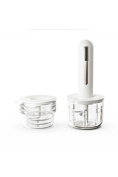 Generic Electric Handy Stick Food Chopper Combo | All-in-One Wireless Kitchen Chopper & Meat Mincer (Ivory)