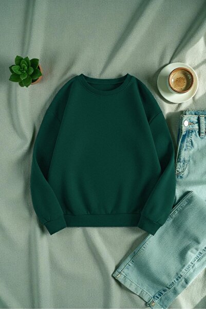 uyguntarz Unisex Enjoy Personel Time Design Printed Crew Neck Sweatshirt