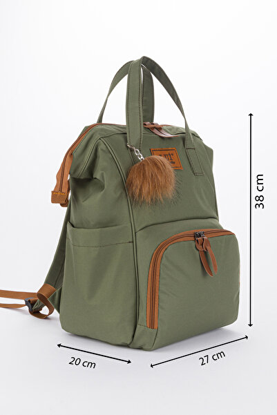 RUBBAG Mother baby care backpack with thermal bottle holder and baby car hanging bracket as a gift