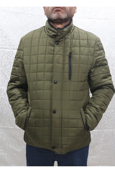 Bilgiçler Men's Hooded Green Coat