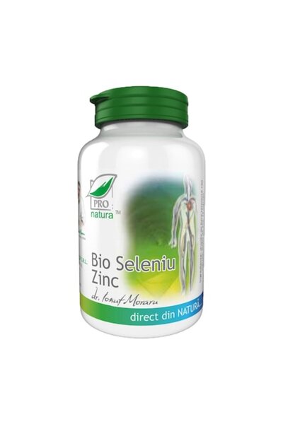 Pro Natura Supliment alimentar Bio Seleniu Zinc, Pro Natura, 60 Capsule