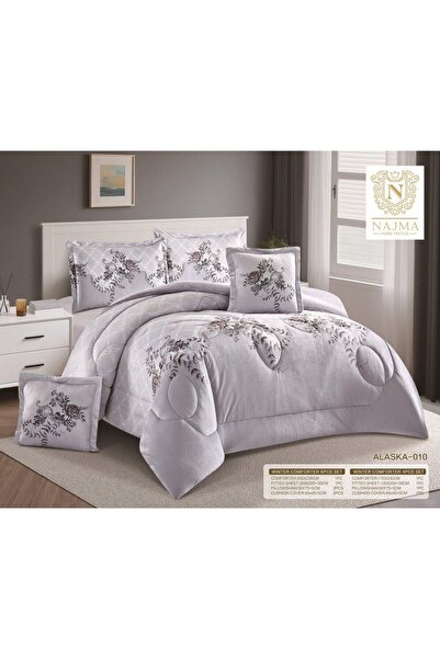 NAJMA مفرش النجمة نفرونص شتوي بأفضل الخامات يستخدم وجهين وجه فرو الأرنب وجه م...