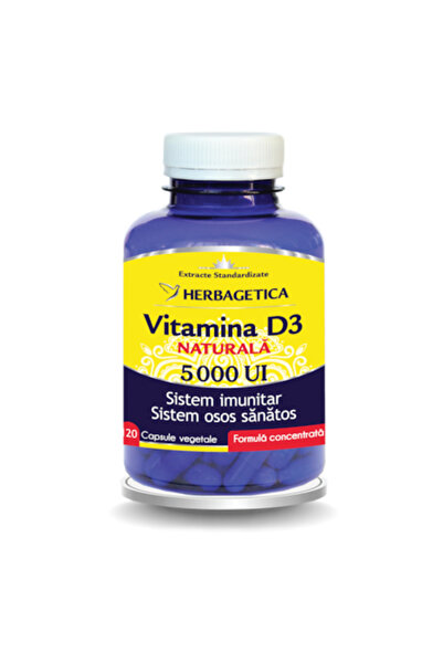 herbagetica Supliment Alimentar Detrix Forte Vitamina D3 5.000 UI Herbagetica...