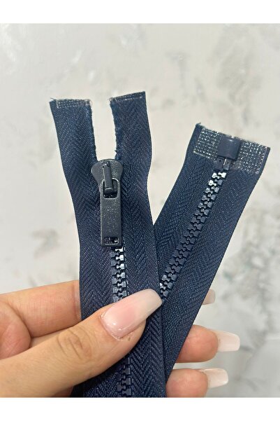 Gönülden Tasarım Fermoar cu dinți albastru închis 55X3 CM