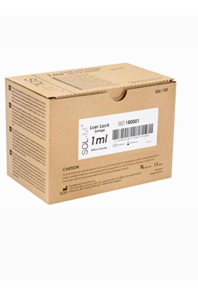 SOL-M 100 1 ml crystal medical syringes without needle