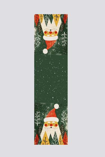 EsnafAli Yeşil Noel Temalı Yılbaşı Runner 40x140