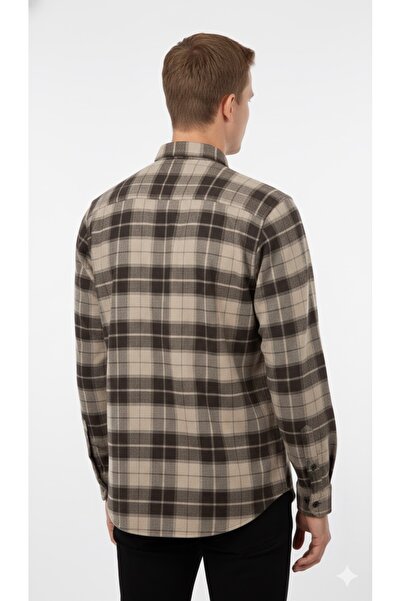 ModaPlaza Ανδρικό κλασικό καρό πουκάμισο Flamel 8020