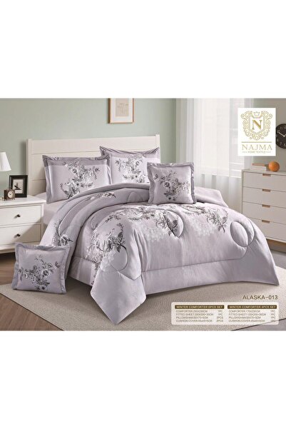 NAJMA مفرش النجمة نفرونص شتوي بأفضل الخامات يستخدم وجهين وجه فرو الأرنب وجه م...