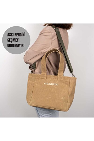 Otranto Company Nova Mumlu Kanvas Çanta - Çöl Kumu
