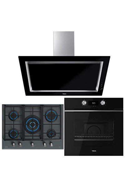 Teka Urban Serisi Siyah Set ( HLB 8400 BK - GZC 75330 XBC BK - DLV 98660 BK TOS )