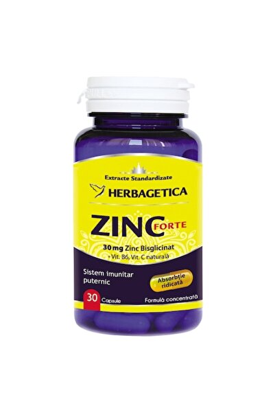 herbagetica Supliment alimentar Zinc Forte, 30 capsule