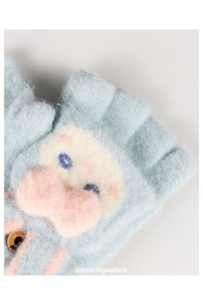 PIECE SIGNATURE Рукавички для дівчинки з відкритими пальцями, матеріал: 95% в...