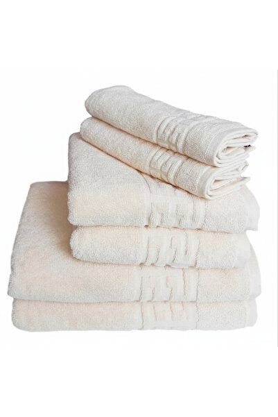 Royal Set of 6 Luxury GREEK Towels Quality I Orange100% Combed Cotton 650 g/sqm