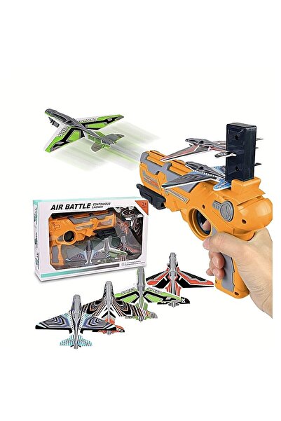 Flippy Toy plane launcher set, Air Battle, Orange