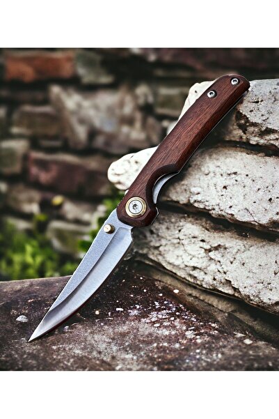 pupssiq Ceviz Kabze El Yapımı Cep Çakısı