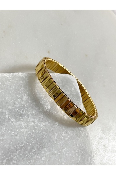 By Selen Suyolcu Steel Elastic Bracelet