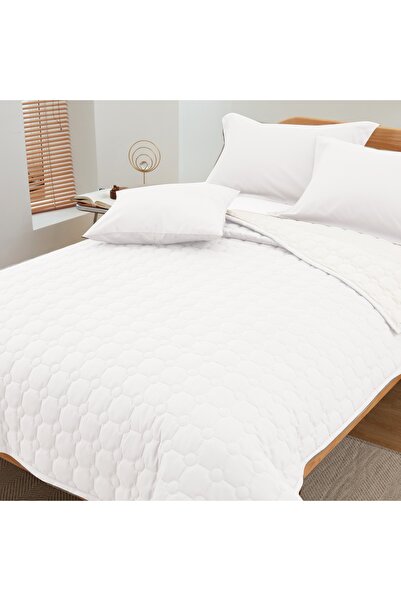 ShinyFlower Cotton Filling Comforter Set 6-Piece Compressed Quilt Soft Microfiber Fabric 240 x 220 cm
