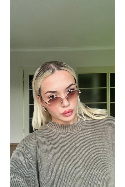 Angel Eyes Coffee Gradient Uv400 Protection Women's Sunglasses