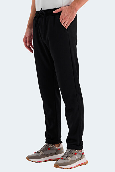 Slazenger Nadica Black Pocket Sweatpants St24Pe027 Sports and Casual Use