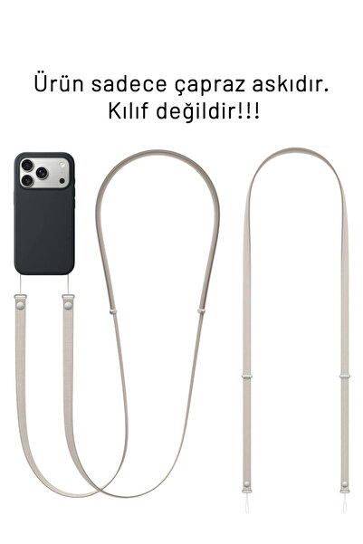 Nezih Case iPhone 17 Serisiyle Uyumlu Çapraz Telefon Askısı (Sadece Açıklamad...