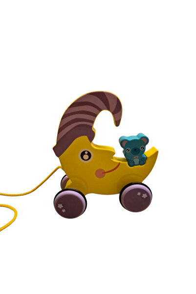 China Wooden pull toy with wheels - Luna