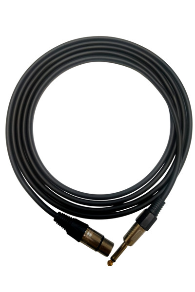 RHN R-CJXLRD10 6,3 mm Mono/XLR Dişi 10 Metre Enstrüman Kablosu