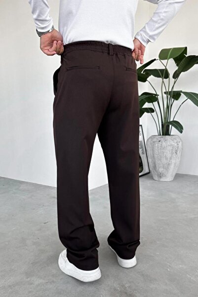 HAFKAGİYİM Brown Basic Premium Fabric Trousers