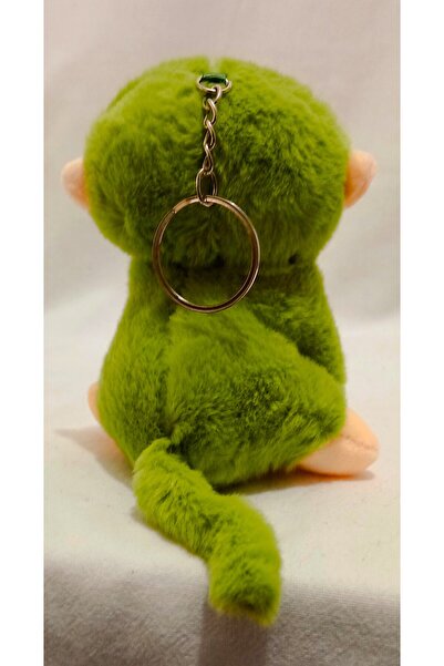 Pufline Sevimli Maymun Peluş Oyuncak Anahtarlık Ve Çanta Süsü (Kuyruk Dahil 15 cm)